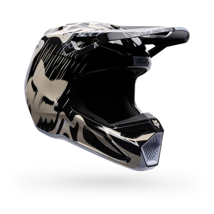 KASK MOTOCYKLOWY JUNIOR FOX V1 DIFFUSE SE BLACK