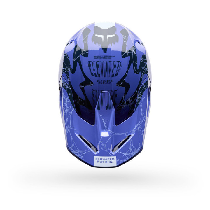 KASK MOTOCYKLOWY JUNIOR FOX V1 DIFFUSE SE PURPLE DOVE