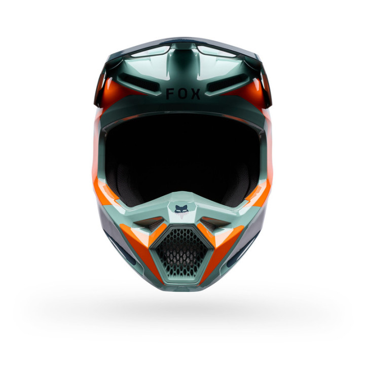 KASK MOTOCYKLOWY FOX V1 IMAGE PRINT ARCTIC BLUE