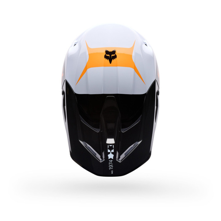 KASK MOTOCYKLOWY FOX V1 NOBLE BLACK WHITE