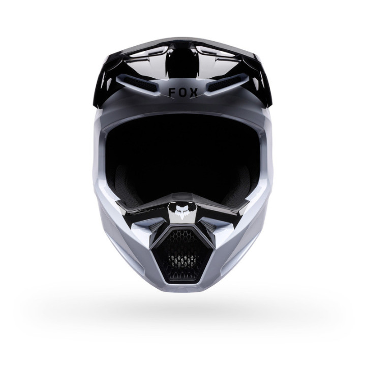 KASK MOTOCYKLOWY JUNIOR FOX V1 NOBLE BLACK WHITE