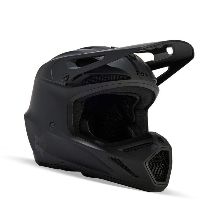 KASK MOTOCYKLOWY FOX V3 SOLID MATTE BLACK
