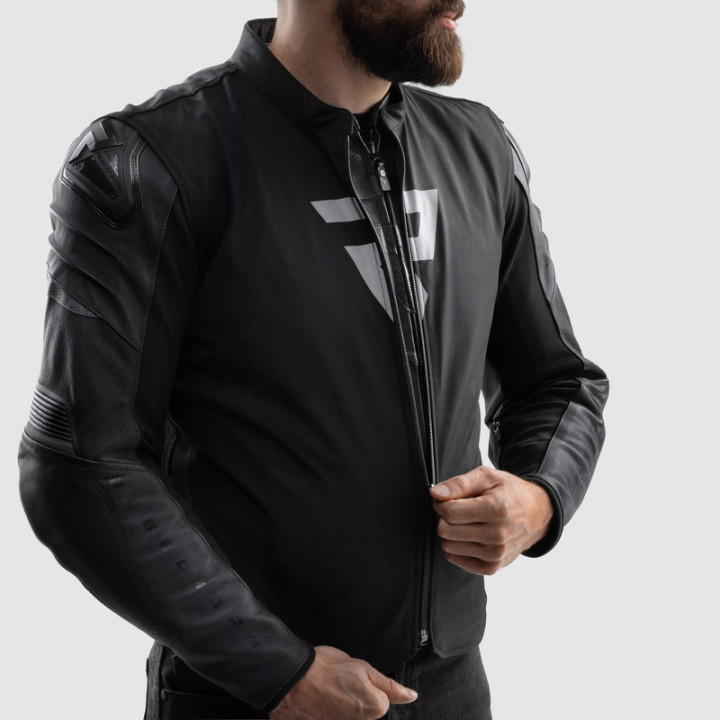 KURTKA MOTOCYKLOWA SKÓRZANA REBELHORN VANDAL 2 BLACK
