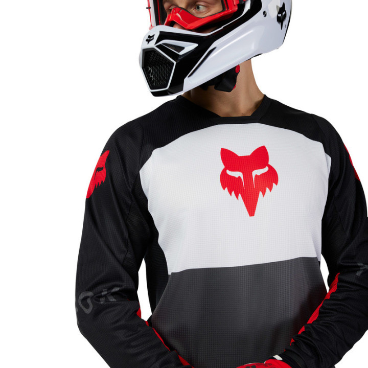 BLUZA FOX 180 FLOW WHITE/RED