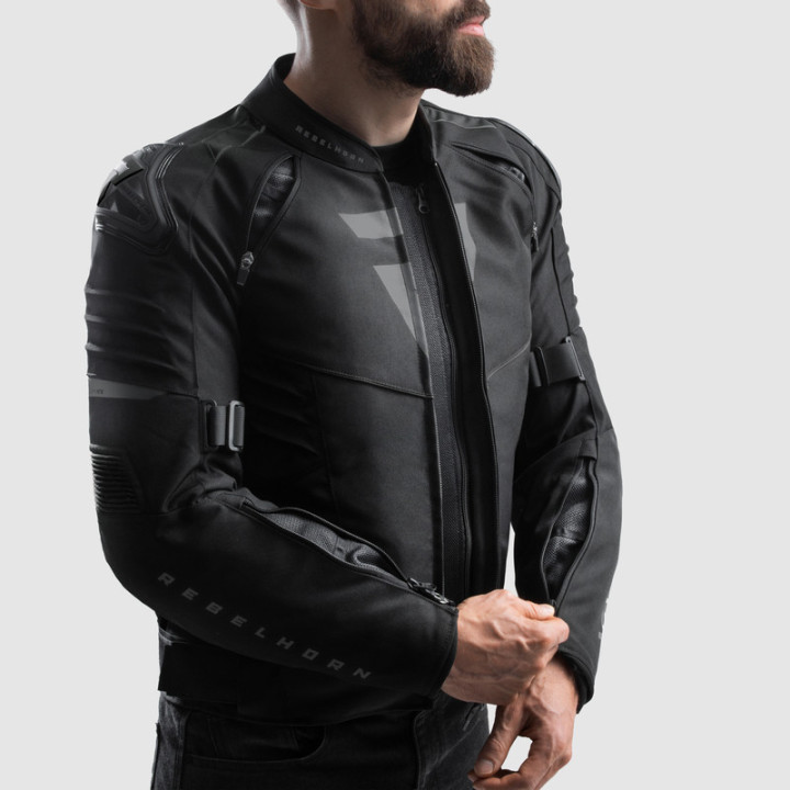 KURTKA MOTOCYKLOWA TEKSTYLNA REBELHORN VANDAL 2 BLACK