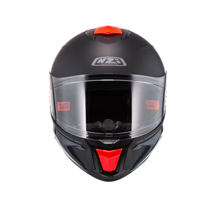 KASK MOTOCYKLOWY NZI WAKE STREAM BOOSTER SOLID NOUVEAU BLACK RED MATT