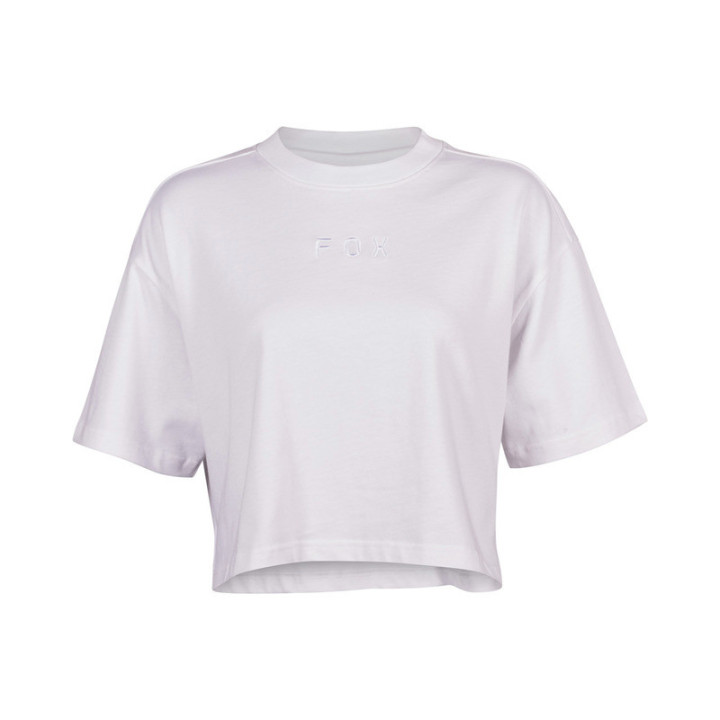 T-SHIRT DAMSKI FOX WORDMARK OS CROP WHITE L