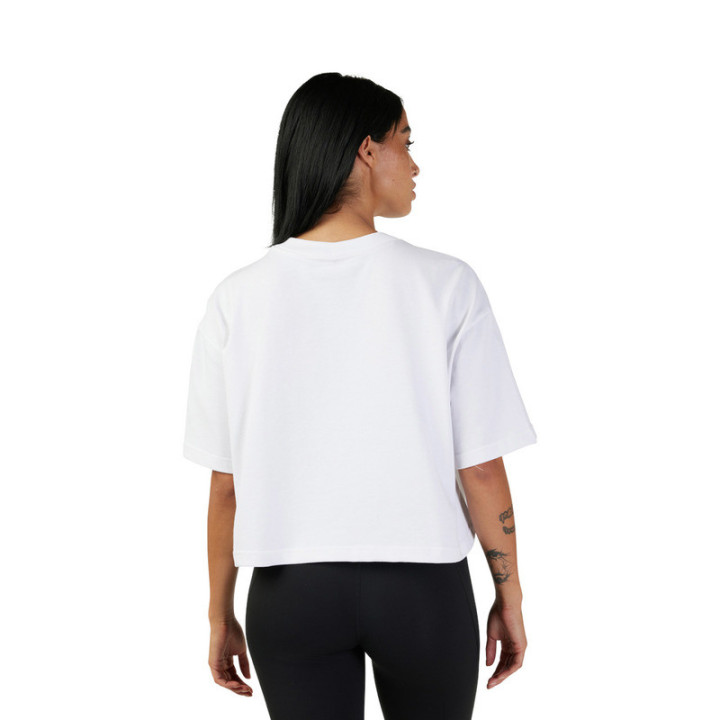 T-SHIRT DAMSKI FOX WORDMARK OS CROP WHITE L