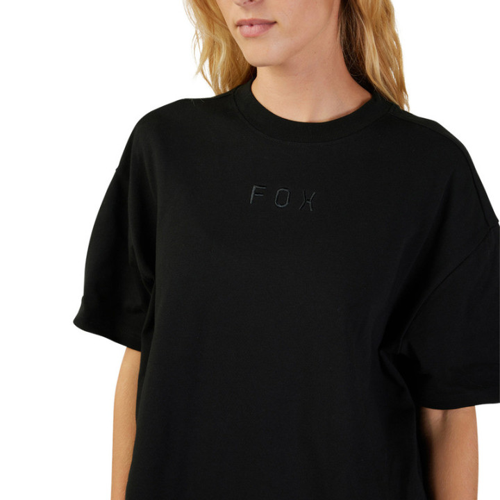 T-SHIRT DAMSKI FOX WORDMARK OS BLACK