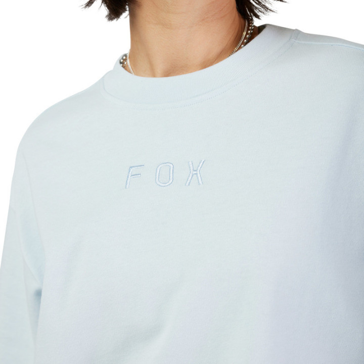 T-SHIRT DAMSKI FOX WORDMARK OS PALE BLUE