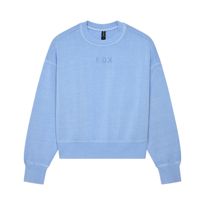 BLUZA DAMSKA FOX WORDMARK OVERSIZED FLEECE CREW CASHMERE BLUE
