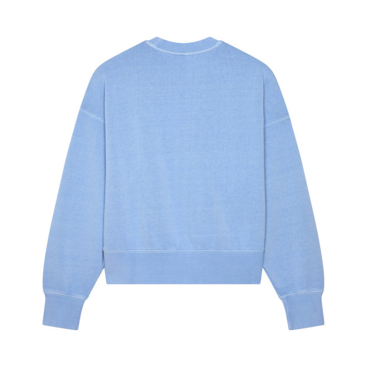 BLUZA DAMSKA FOX WORDMARK OVERSIZED FLEECE CREW CASHMERE BLUE