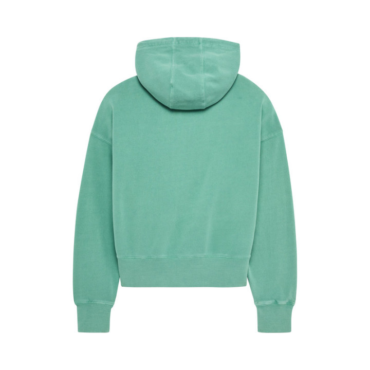 BLUZA Z KAPTUREM DAMSKA FOX WORDMARK OVERSIZED SPEARMINT
