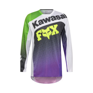 BLUZA MOTOCYKLOWA FOX 180 KAWASAKI PURPLE WHITE M