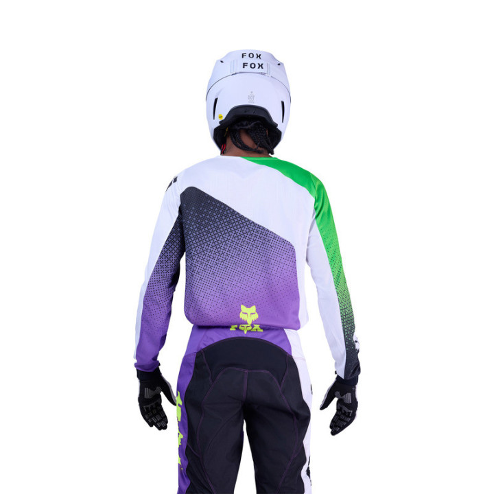 BLUZA MOTOCYKLOWA FOX 180 KAWASAKI PURPLE WHITE M