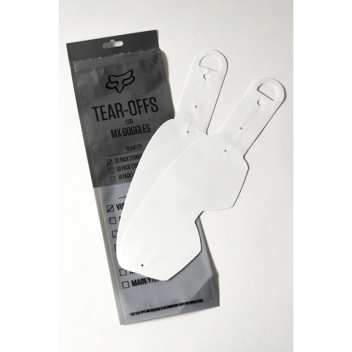 ZRYWKI DO GOGLI FOX VUE TEAR OFFS (14 SZT.), LAMINOWANE