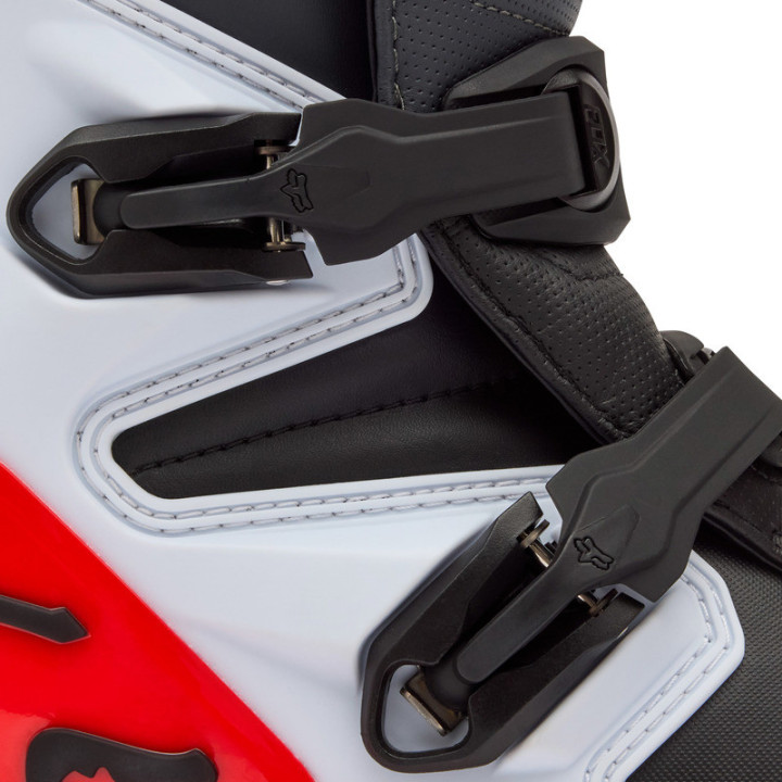 BUTY MOTOCYKLOWE FOX COMP WHITE FLUO RED 9.5
