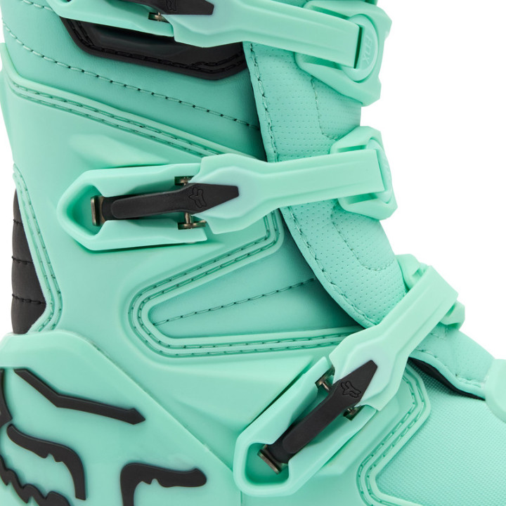 BUTY MOTOCYKLOWE JUNIOR FOX COMP TEAL