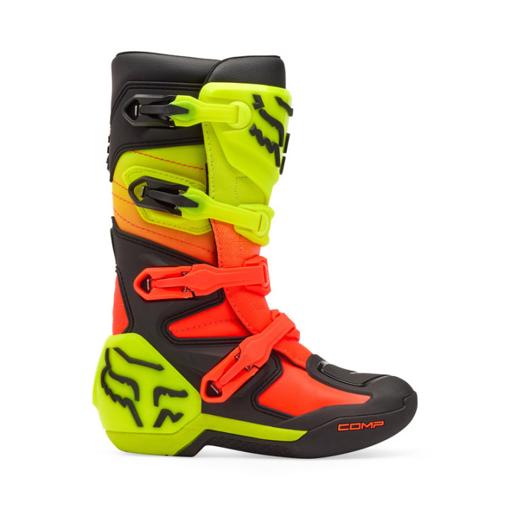 BUTY MOTOCYKLOWE JUNIOR FOX COMP ORANGE YELLOW Y6