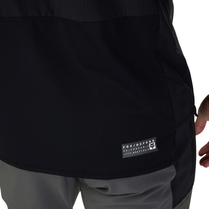 KOSZULKA ROWEROWA Z DŁUGIM RĘKAWEM FOX DEFEND THERMAL BLACK