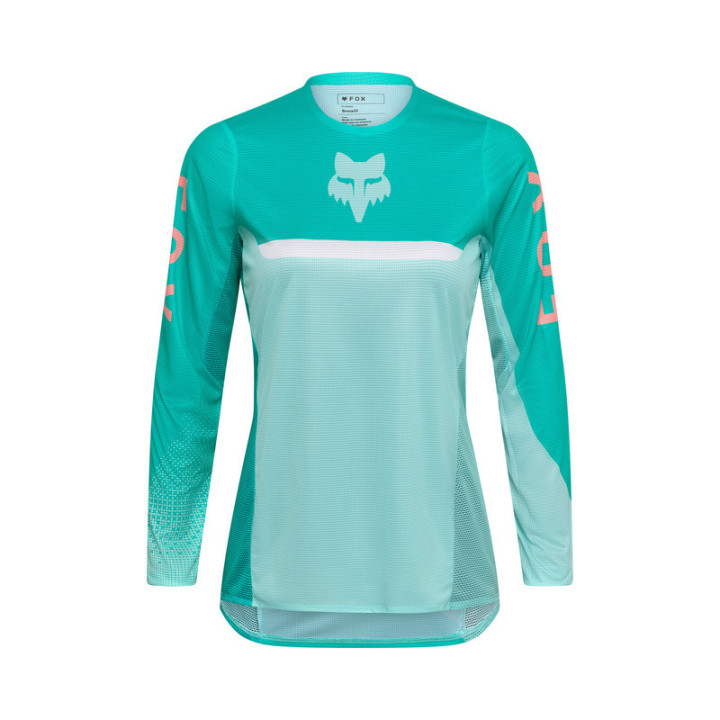 BLUZA MOTOCYKLOWA DAMSKA FOX FLEXAIR FRACTURE AQUA
