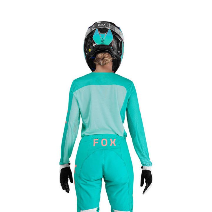 BLUZA MOTOCYKLOWA DAMSKA FOX FLEXAIR FRACTURE AQUA