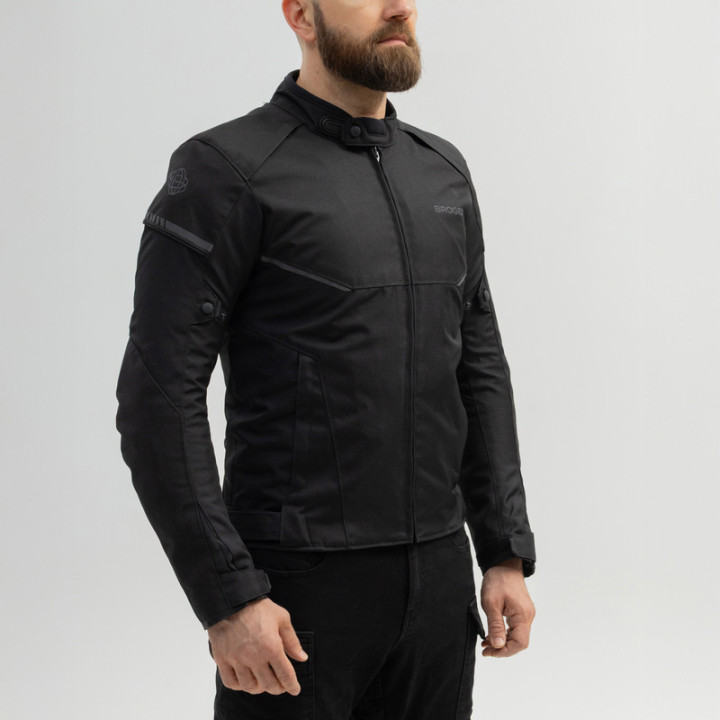 KURTKA MOTOCYKLOWA TEKSTYLNA BROGER GRID BLACK