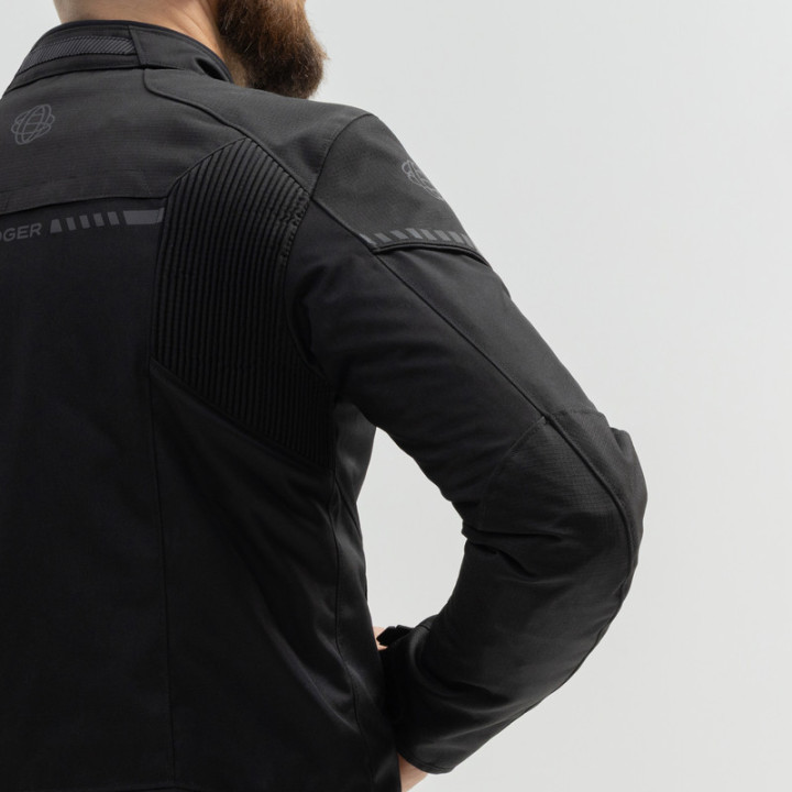 KURTKA MOTOCYKLOWA TEKSTYLNA BROGER GRID BLACK