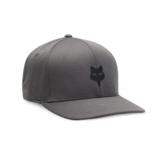 CZAPKA Z DASZKIEM FOX HEAD TECH FLEXFIT STEEL GREY