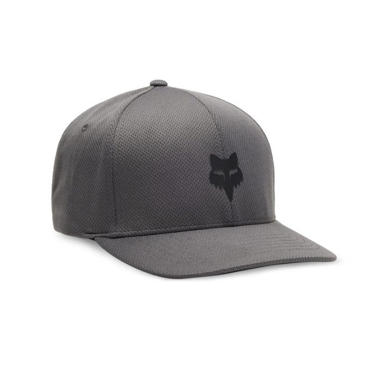 CZAPKA Z DASZKIEM FOX HEAD TECH FLEXFIT STEEL GREY