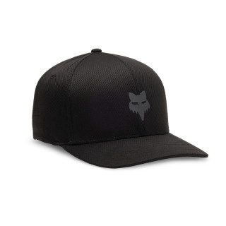 CZAPKA Z DASZKIEM FOX HEAD TECH FLEXFIT BLACK CHARCOAL