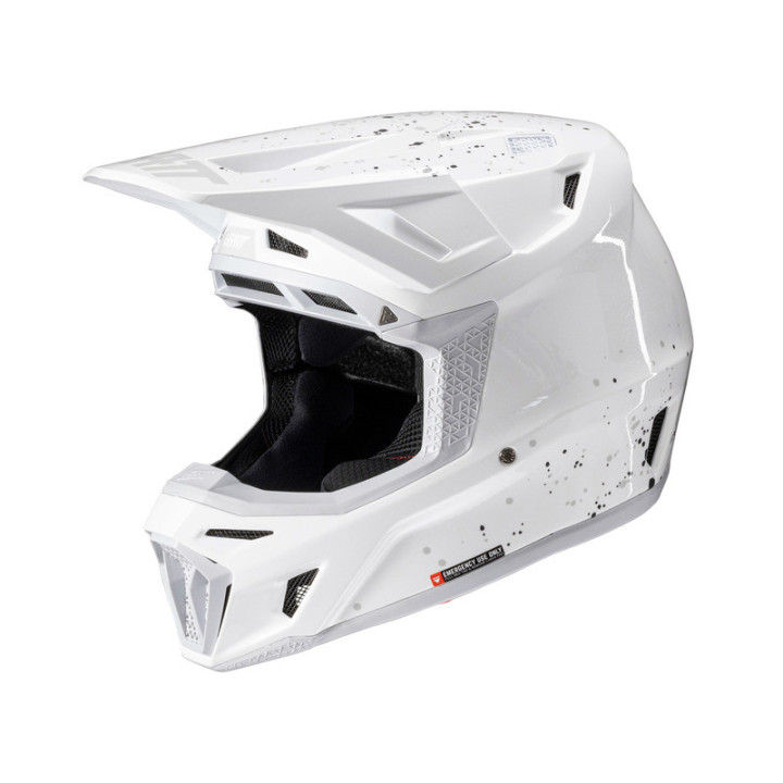 KASK MOTOCYKLOWY Z GOGLAMI LEATT KIT MOTO 8.5 WHITE M