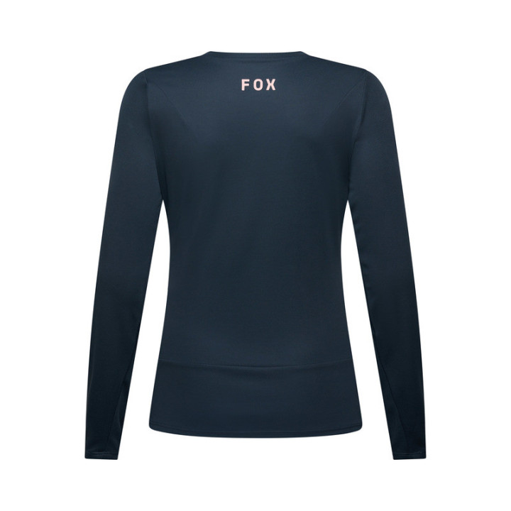 KOSZULKA ROWEROWA Z DŁUGIM RĘKAWEM DAMSKA FOX RANGER HEAD GALAXY BLUE
