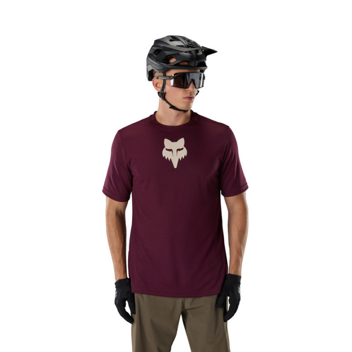 KOSZULKA ROWEROWA FOX RANGER HEAD DARK MAROON