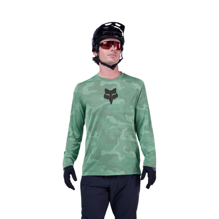 KOSZULKA ROWEROWA Z DŁUGIM RĘKAWEM FOX RANGER TRU DRI PINE