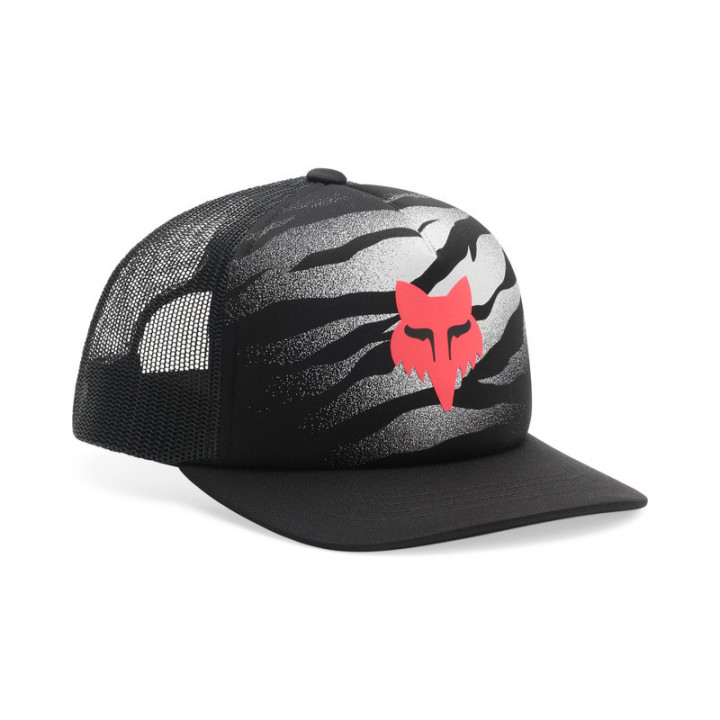 CZAPKA Z DASZKIEM JUNIOR FOX ROOTED MESH TRUCKER BLACK YOS