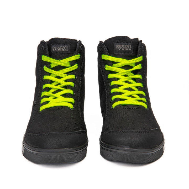BUTY MOTOCYKLOWE OZONE TOWN BLACK FLUO YELLOW