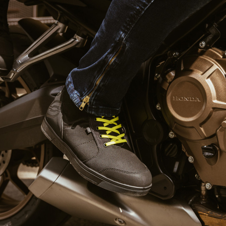 BUTY MOTOCYKLOWE OZONE TOWN BLACK FLUO YELLOW