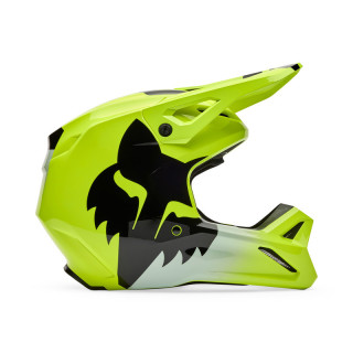 KASK MOTOCYKLOWY JUNIOR FOX V1 SHIELD FLUO YELLOW YL