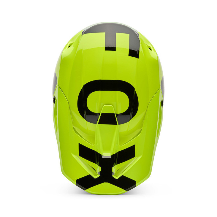 KASK MOTOCYKLOWY JUNIOR FOX V1 SHIELD FLUO YELLOW YL