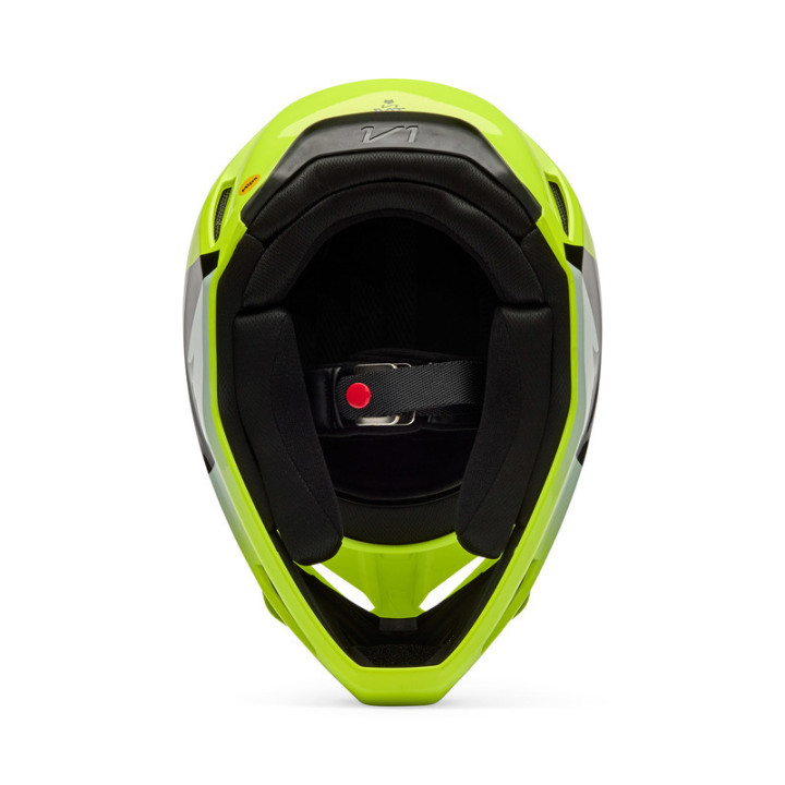 KASK MOTOCYKLOWY JUNIOR FOX V1 SHIELD FLUO YELLOW YL