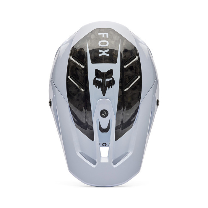 KASK MOTOCYKLOWY FOX V3 RS FRACTURE WHITE