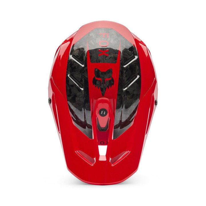 KASK MOTOCYKLOWY FOX V3 RS FRACTURE FLUO RED