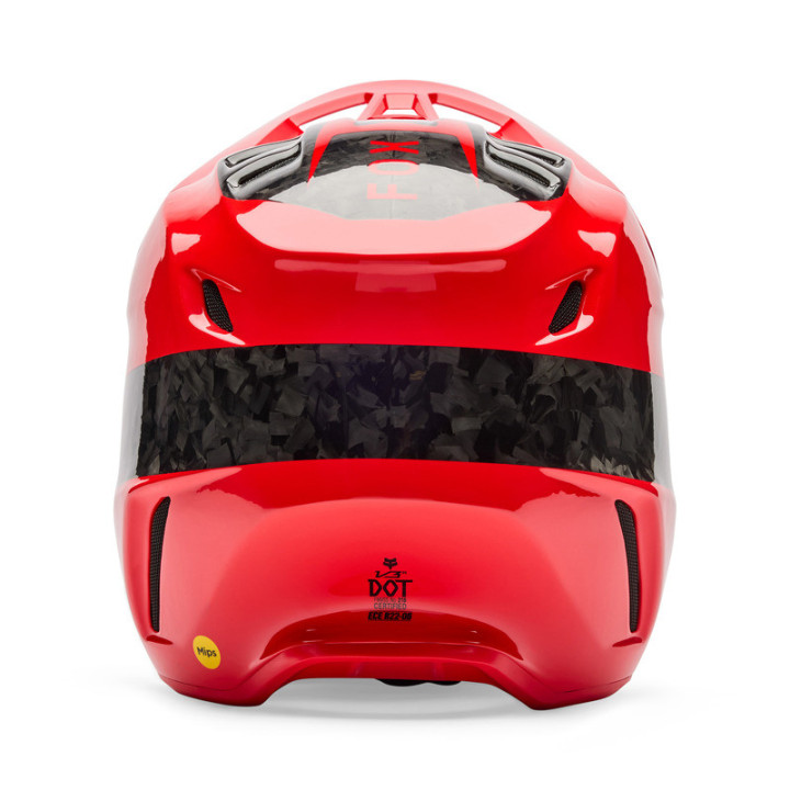 KASK MOTOCYKLOWY FOX V3 RS FRACTURE FLUO RED