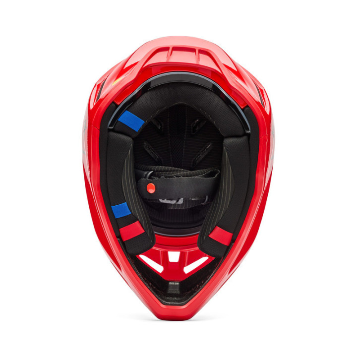 KASK MOTOCYKLOWY FOX V3 RS FRACTURE FLUO RED