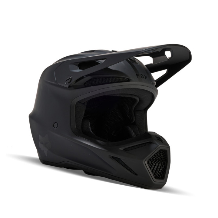 KASK MOTOCYKLOWY FOX V3 SOLID MATTE BLACK