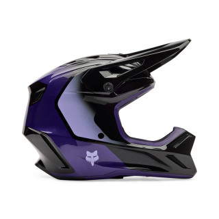 KASK MOTOCYKLOWY JUNIOR FOX V3 SPIRE BLACK PURPLE YL
