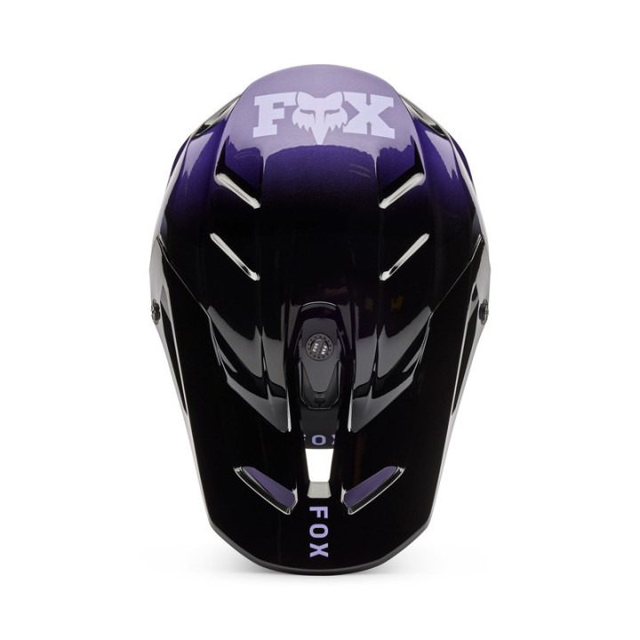 KASK MOTOCYKLOWY JUNIOR FOX V3 SPIRE BLACK PURPLE YL