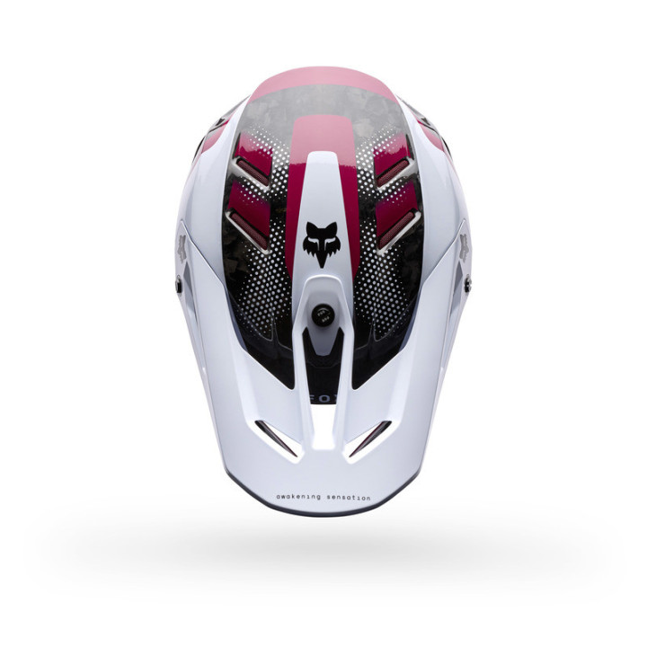 KASK MOTOCYKLOWY FOX V3 RS TACTILE WHITE