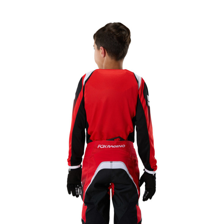 BLUZA MOTOCYKLOWA JUNIOR FOX 180 FRAME RED